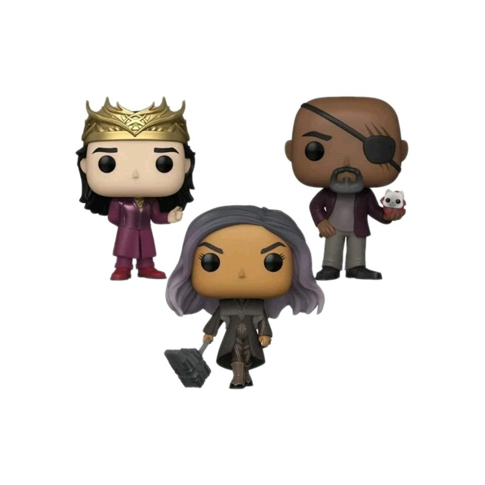 Funko Pop! Marvels Wave 2 Lot – Dar-Benn, Nick Fury & Prince Yan Vinyl Figures