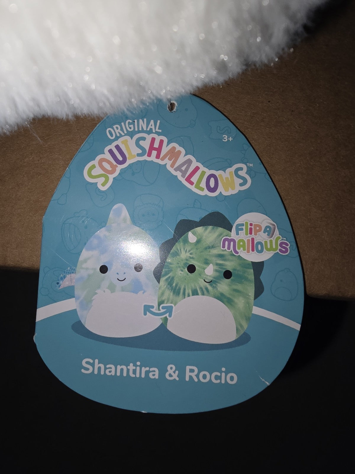 Squishmallows Flip-A-Mallows Plush – Shantira & Rocio Dinosaur Reversible