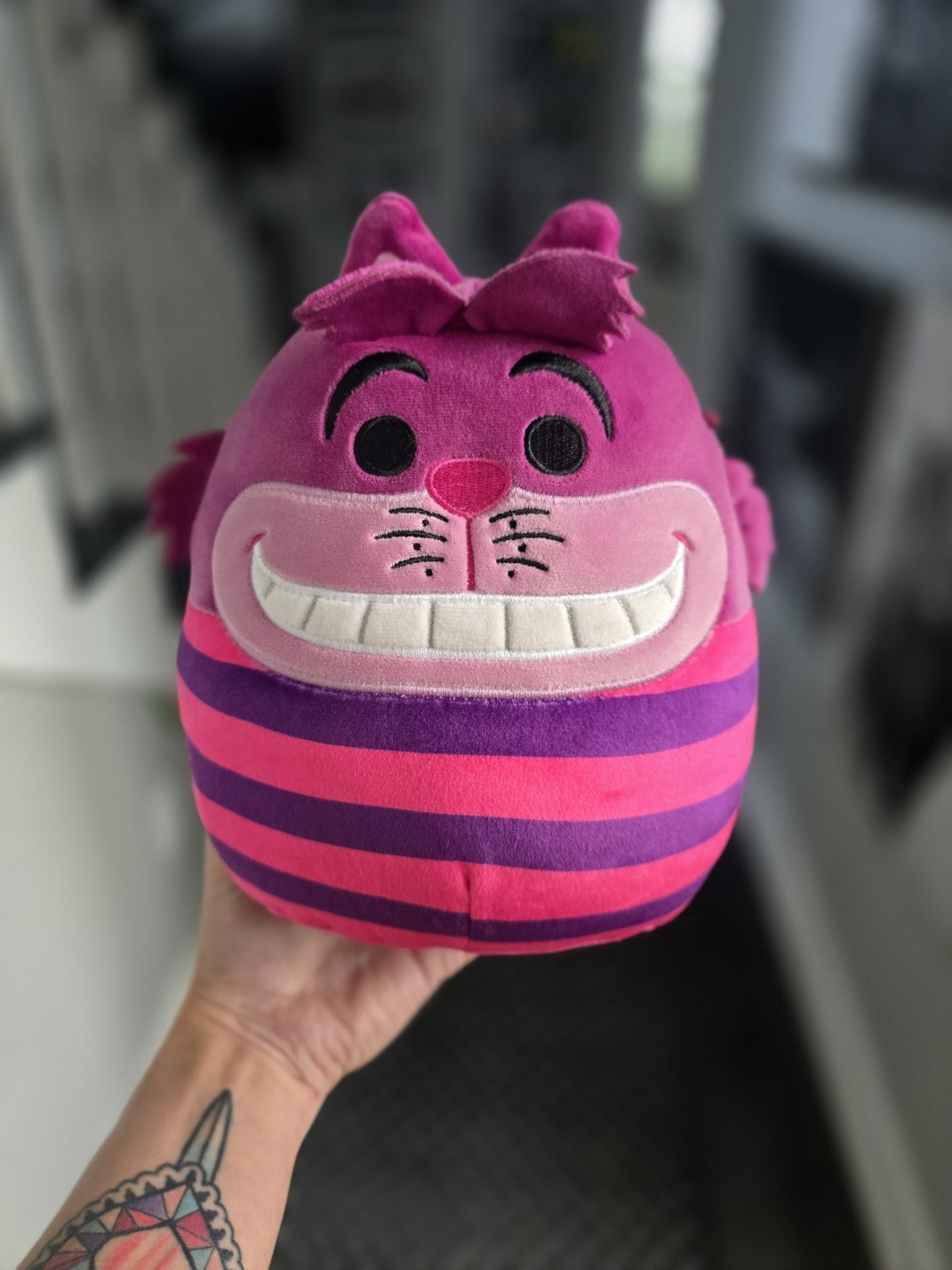 Squishmallow Cheshire Cat Plush 8” – Disney Alice in Wonderland Stuffed Animal