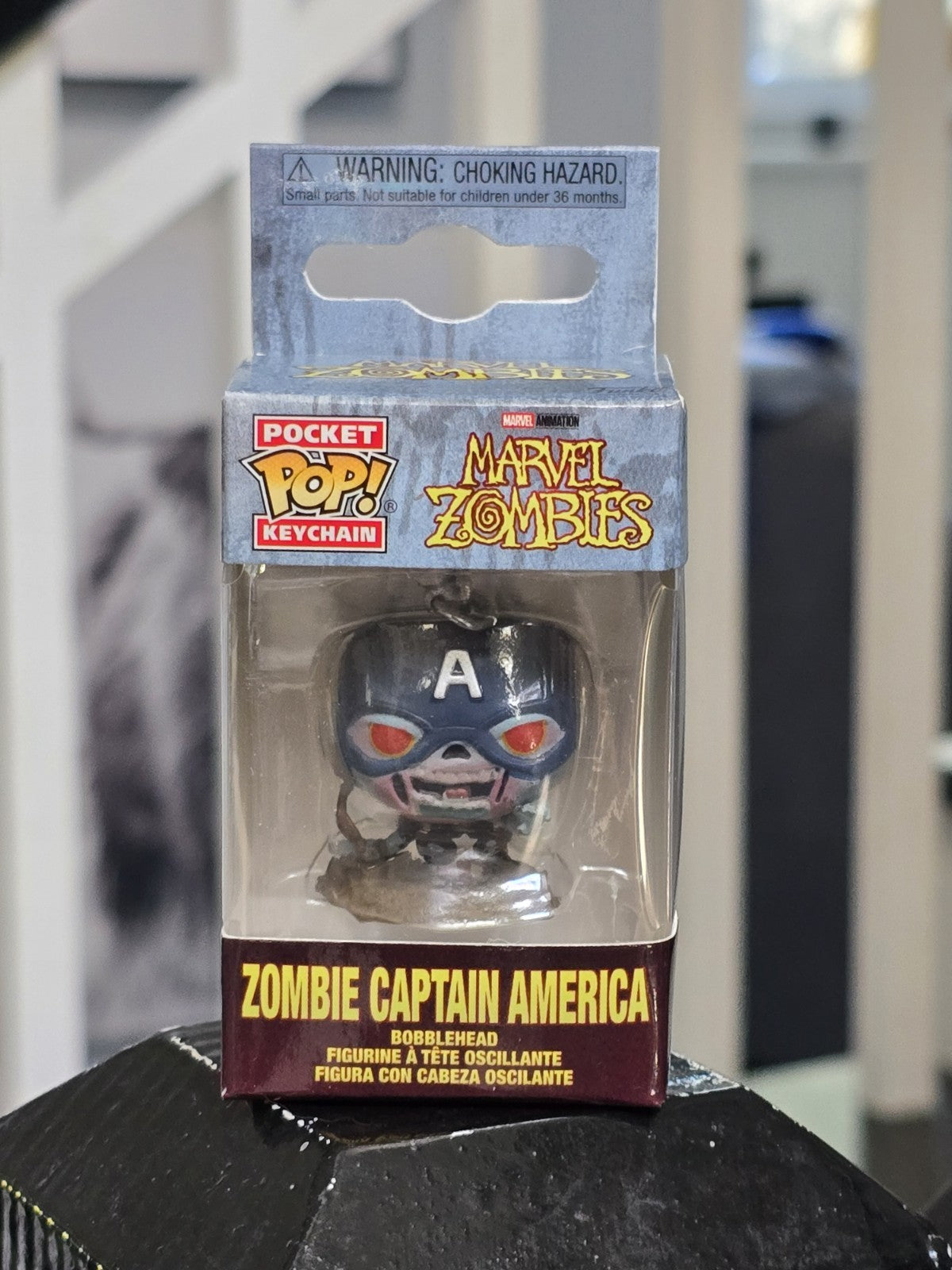 Funko Pocket Pop! Marvel Zombies Captain America Keychain – New Vinyl Figure