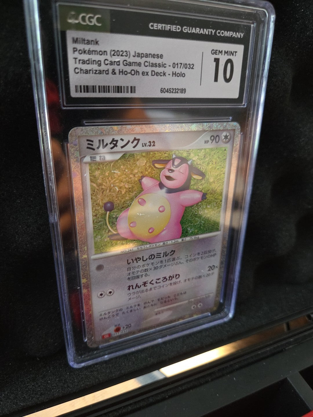 CGC 10 Pokémon Classic Lot – Miltank + Paras – GEM MINT Duo – Japanese Holo