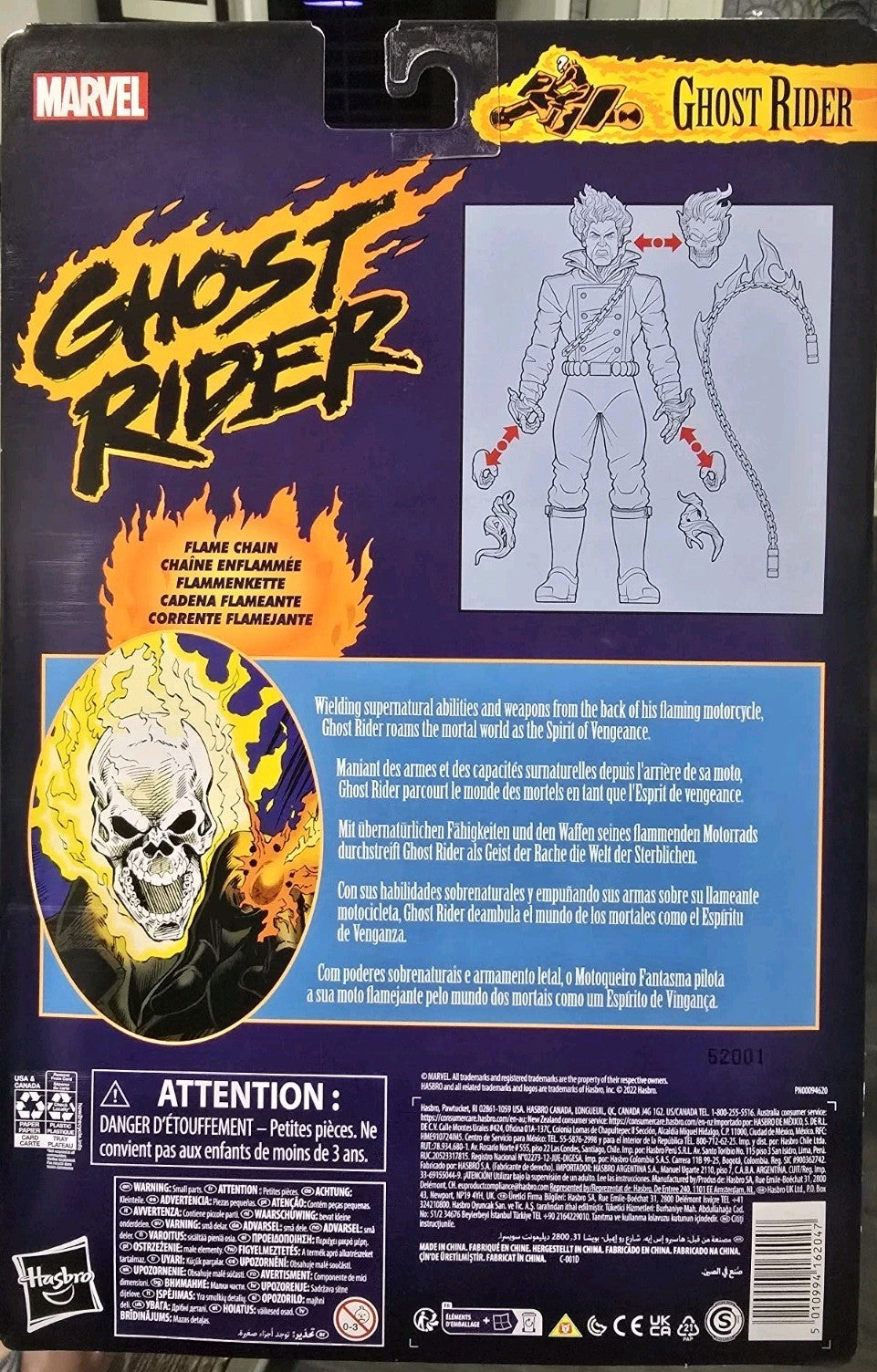 Hasbro Marvel Legends Ghost Rider 6 in Action Figure - F3450