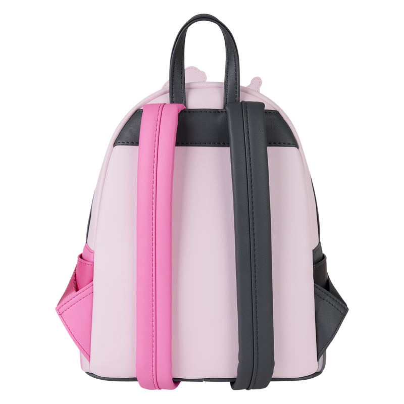 Loungefly Sanrio My Melody and Kuromi cake mini backpack with pink and black adjustable straps in faux leather