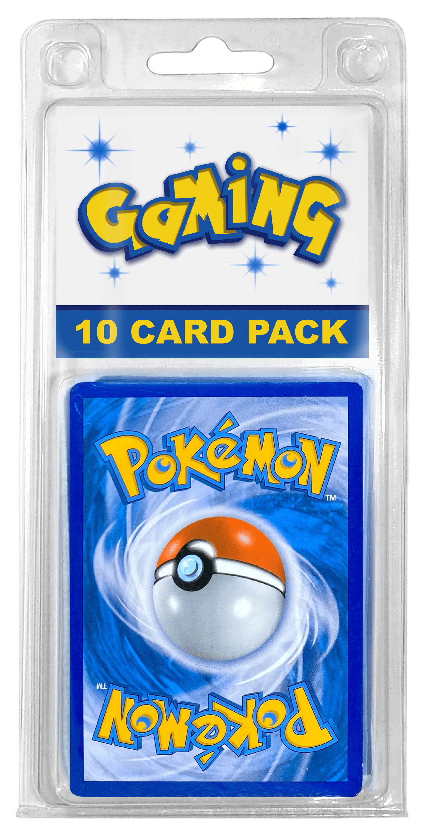 Mystery Pokémon Card Lot 10-card pack with authentic holo, rare, and common TCG cards in protective packaging