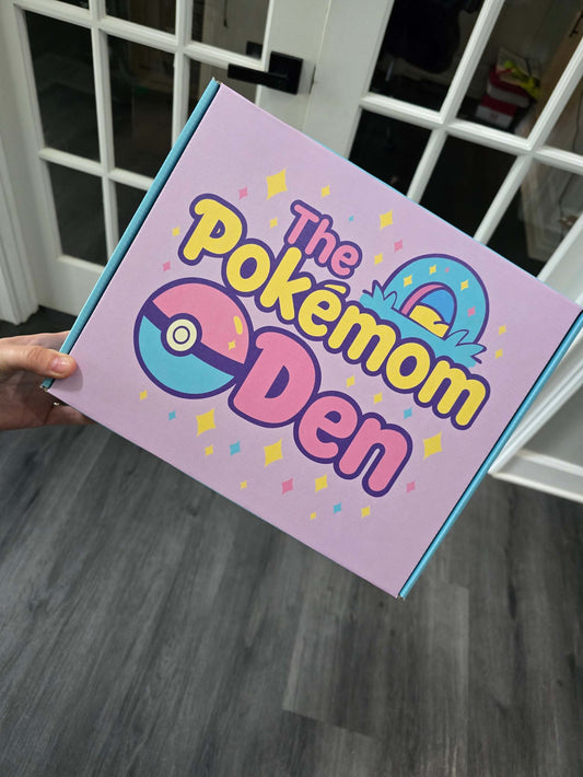 Pokémon Kids Mega Mystery Box premium gift for ages 5-12 with collectible vinyl figure, cotton candy treat, and extra Pokémon card pack