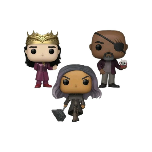 Funko Pop! Marvels Wave 2 Lot – Dar-Benn, Nick Fury & Prince Yan Vinyl Figures