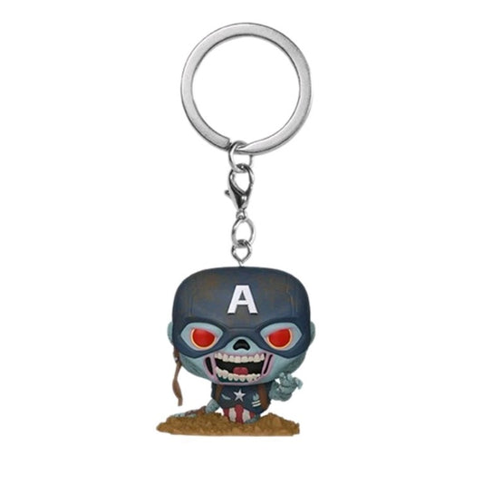 Funko Pocket Pop! Marvel Zombies Captain America Keychain – New Vinyl Figure