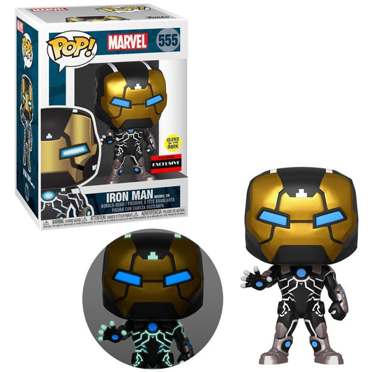 Funko Pop! Marvel Iron Man Model 39 #555 (Glow) (AAA Exc) Vinyl Figure