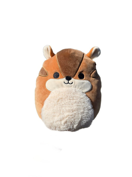 Squishmallow Melzie the Chipmunk Plush 10” Fuzzy Belly Brown Stuffed Animal Used