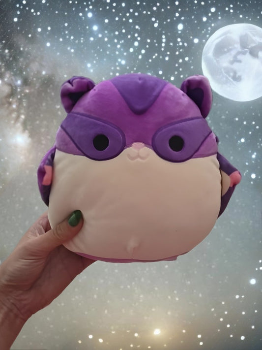 Squishmallow Joy the Sugar Glider Plush 11”  Purple Soft Cuddly Kellytoy Stuffed