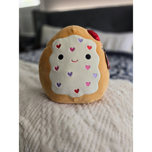 Squishmallow Danka Toaster Pastry Plush 12”  2024 Valentine’s Hearts NWT