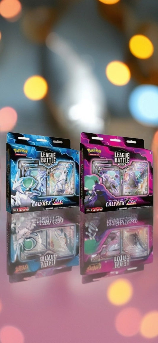 Pokémon TCG Calyrex League Battle Deck Set – Shadow Rider & Ice Rider VMAX