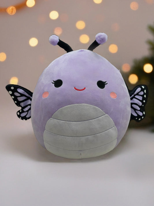 Squishmallows Bibiana the Butterfly 16” Plush – Purple & Black Wings – Kellytoy 