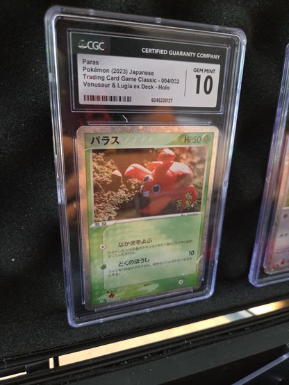CGC 10 Pokémon Classic Lot – Miltank + Paras – GEM MINT Duo – Japanese Holo