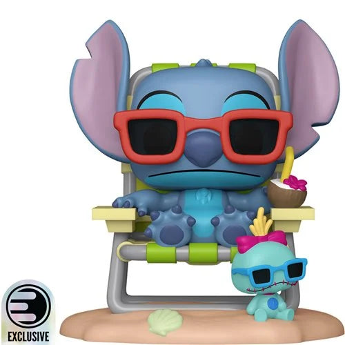 Lilo & Stitch Stitch in Sunlounger Premium Funko Pop! Vinyl Figure #1639 - Entertainment Earth Exclusive Funko Lilo & Stitch Funko Pop! Vinyl Figures