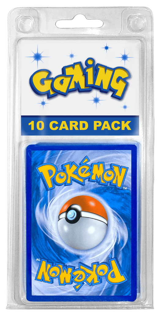 Mystery Pokémon Card Lot 10-card pack with authentic holo, rare, and common TCG cards in protective packaging